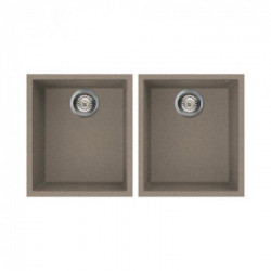 Elleci Quadra 200 sottotop, LGQ20043BSO - Lavello, 380x440, Tortora