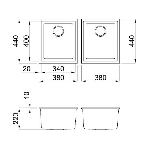 Elleci Quadra 200 sottotop, LGQ20043BSO -...
