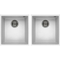 Elleci LGQ20068BSO - Lavello quadra 200, , 2V, bianco sottotop