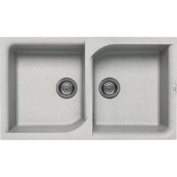 Elleci LGE45052 - Lavello ego 450, 86X50, 2V, bianco pietra