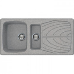 Elleci LGM47555 - Lavello master 475, 100x50, 2VG, grigio pietra