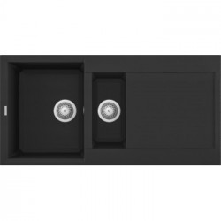 Elleci LGY47540 - Lavello easy 475, 100X50, 1+½VG, nero