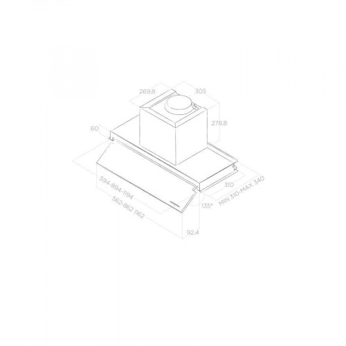 Elica BOX IN NO DRIP IX/A/60 - Cappa Aspirante...