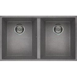 Elleci LGQ35048BSO - Lavello quadra 350, 76X43,5, 2V, grigio cemento