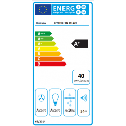 Electrolux KFTB19X - Cappa Aspirante a Parete, 740 m³/h, Acciaio Inossidabile, Classe A+