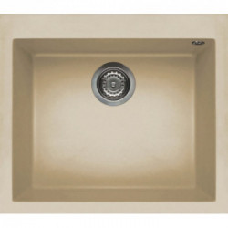 Elleci LKQ10595 - Lavello quadra 105, 57X50, 1V, champagne