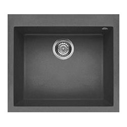 Elleci LKQ10599 - Lavello quadra 105, 57X50, 1V, dark grey