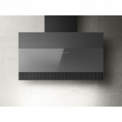 Elica SUPER PLAT GR/F/80 - Cappa Filtrante a Parete, Nero, Grigio, 740 m³/h, PRF0165017, A