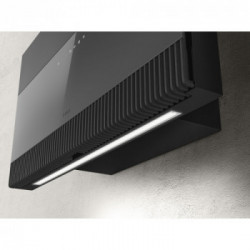 Elica SUPER PLAT GR/F/80 - Cappa Filtrante a Parete, Nero, Grigio, 740 m³/h, PRF0165017, A