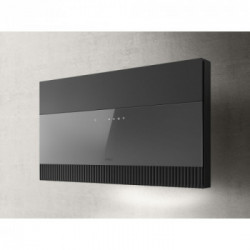 Elica SUPER PLAT GR/F/80 - Cappa Filtrante a Parete, Nero, Grigio, 740 m³/h, PRF0165017, A