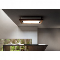 Elica LULLABY @ WOOD/A/120 - Cappa Aspirante ad Isola, 120 cm, 770 m³/h, PRF0167046, A