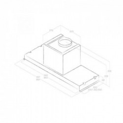 Elica GLASS OUT IX/A/60 - Cappa Aspirante ad Incasso, Inox, 60 cm, PRF0109787, A