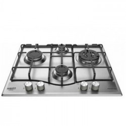 Hotpoint PCN 642 T/IX/HA - Piano Cottura a Gas, 4 Fuochi, 60 cm