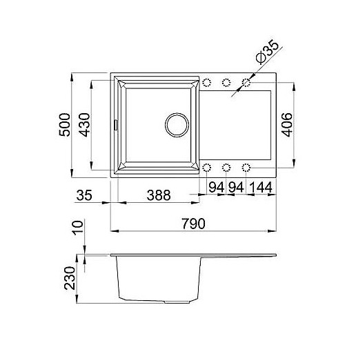 Elleci Easy 300 LMY30073 - Lavello, Titanio