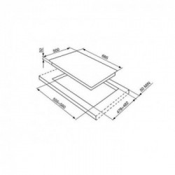 Smeg SRV876RAGH - Piano Cottura a Gas, 5 Fuochi, 70 cm, Rame