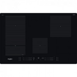 Whirlpool WF S0377 NE/IXL - Piano Cottura ad Induzione, FlexiSide, Vetroceramica, Nero, 77 cm