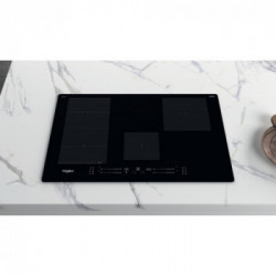 Whirlpool WF S0377 NE/IXL - Piano Cottura ad Induzione, FlexiSide, Vetroceramica, Nero, 77 cm