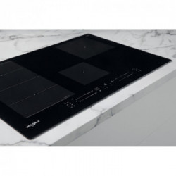 Whirlpool WF S0377 NE/IXL - Piano Cottura ad Induzione, FlexiSide, Vetroceramica, Nero, 77 cm