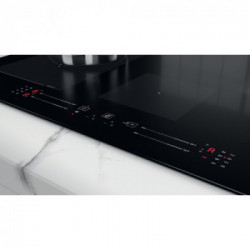 Whirlpool WF S0377 NE/IXL - Piano Cottura ad Induzione, FlexiSide, Vetroceramica, Nero, 77 cm