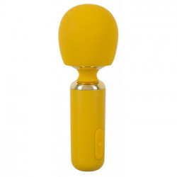 Orion Wand Massager - Massaggiatore e Vibratore con Testa Massaggiante, Lungo, Setoso, Morbido, Giallo