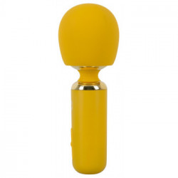 Orion Wand Massager - Massaggiatore e Vibratore con Testa Massaggiante, Lungo, Setoso, Morbido, Giallo
