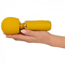 Orion Wand Massager - Massaggiatore e Vibratore con Testa Massaggiante, Lungo, Setoso, Morbido, Giallo