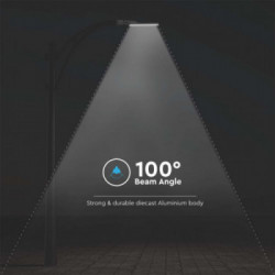 V-TAC Armatura Stradale LED Chip Samsung 150W 110LM/W con Sensore Colore Grigio 4000K IP65