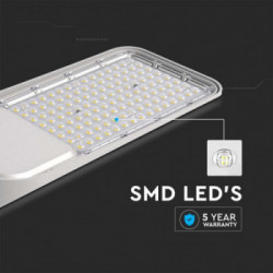 V-TAC Armatura Stradale LED Chip Samsung 150W 110LM/W con Sensore Colore Grigio 4000K IP65