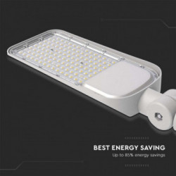 V-TAC Armatura Stradale LED Chip Samsung 150W 110LM/W con Sensore Colore Grigio 4000K IP65