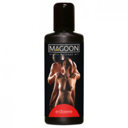 Magoon Oil Massage- Olio per Massaggi, Gusto Fragola, 100 ML