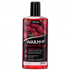 Joydivision WARMup Oil- Olio per Massaggi, Gusto Fragola, 150 ML