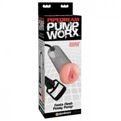 Pump Worx Fanta Flesh Pussy Pump - Pompa per il Pene, 21 cm, Ø 5,72 cm