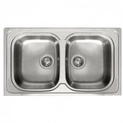 Elleci LIK450SAC - Lavello inox SKY, 450, 86X50, 2v satinato cartone