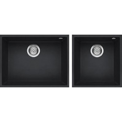 Elleci LGQ21059BSO - Lavello quadra 210, , 2V, antracite sottotop