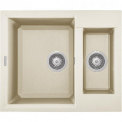 Elleci LGY15062 - Lavello easy 150, 60x50, 2V, bianco antico