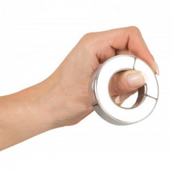 Fetish Magnetic Ball Stretcher - Anello Magnetico per Pene e Testicoli, Tendipalle, Magnetico, Regolabile