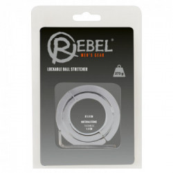 Rebel Lockable Ball Stretcher - Anello per Testicoli, Chiusura Chiave a Brugola, Acciaio Inox