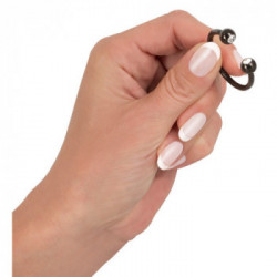 Rebel Glans Ring - Anello per Glande , 2 Sfere Gioiello, Acciaio Inox