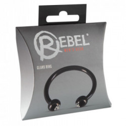 Rebel Glans Ring - Anello per Glande , 2 Sfere Gioiello, Acciaio Inox