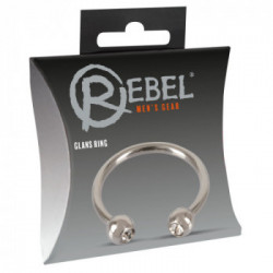 Rebel Glans Ring - Anello per Glande , 2 Sfere, Color Argento, Palline Stimolanti