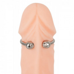 Rebel Glans Ring - Anello per Glande , 2 Sfere, Color Argento, Palline Stimolanti