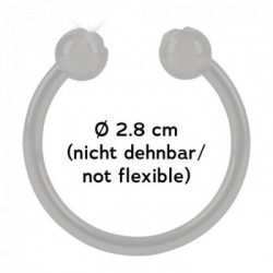 Rebel Glans Ring - Anello per Glande , 2 Sfere, Color Argento, Palline Stimolanti