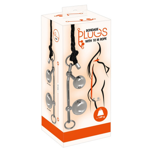 Fetish Collection Bondage Plugs with 10 m Rope...