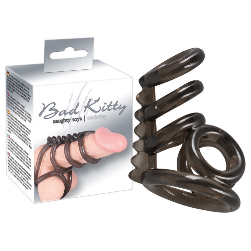 Bad Kitty Cock & Ball Ring - Anelli per Pene e...