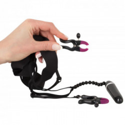 Bad Kitty Vibrating Spreader String - String con Vibratore, Stimolazione del Clitoride, Richiede Batterie