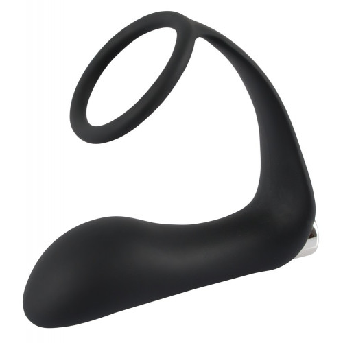 Black Velvets Vibrating Ring & Llug - Plug...
