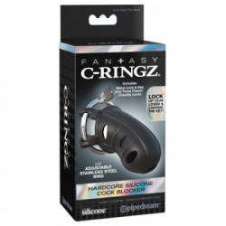 Fantasy C-Ringz Hardcore Silicone Cock Blocker - Anello per Pene e per Testicoli