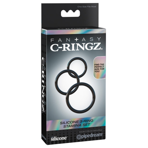 Fantasy C-Ringz- Set di 3 Anelli in Silicone,...