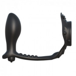 Fantasy C-Ringz Rock Hard Ass Gasm - Anello per Pene e per Testicoli con Plug Anale, Stimolatore Prostatico