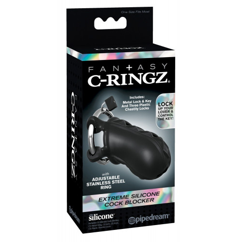 Fantasy C-Ringz Extreme Silicone Cock Bloc -...